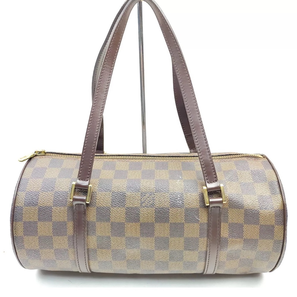 Louis Vuitton LV Hand Bag Papillon 30 Brown Damier